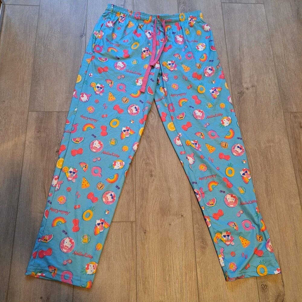 Hello Kitty Women's Summer Themed Pajama‎ Pants Size Small Soft